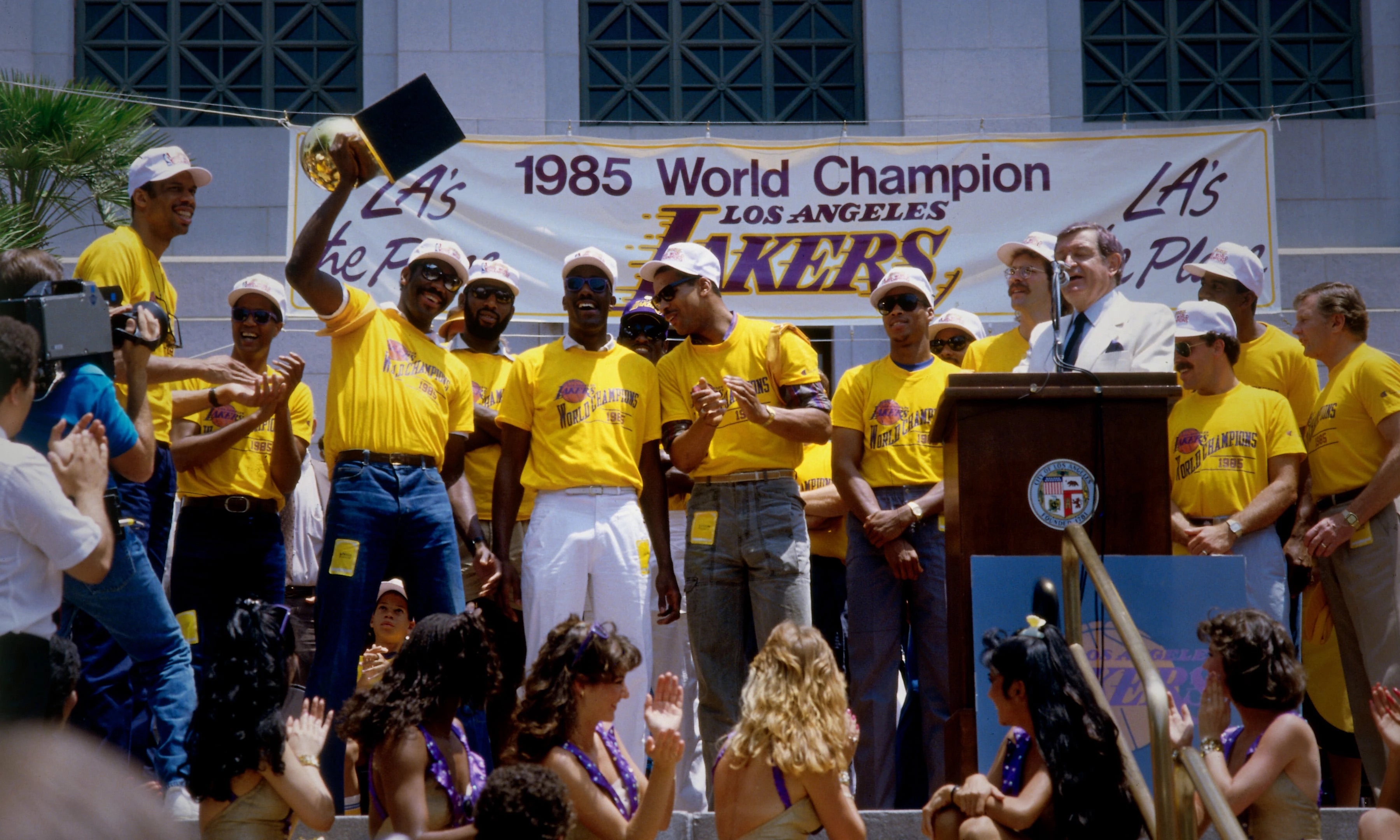 1998 NBA Champs and Chick Hearn