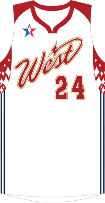 2007 NBA All-Star Kobe Bryant #24 White Jersey
