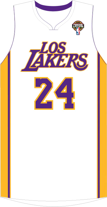 24 KOBE BRYANT Los Angeles Lakers NBA Guard White NBA Finals Throwback  Jersey