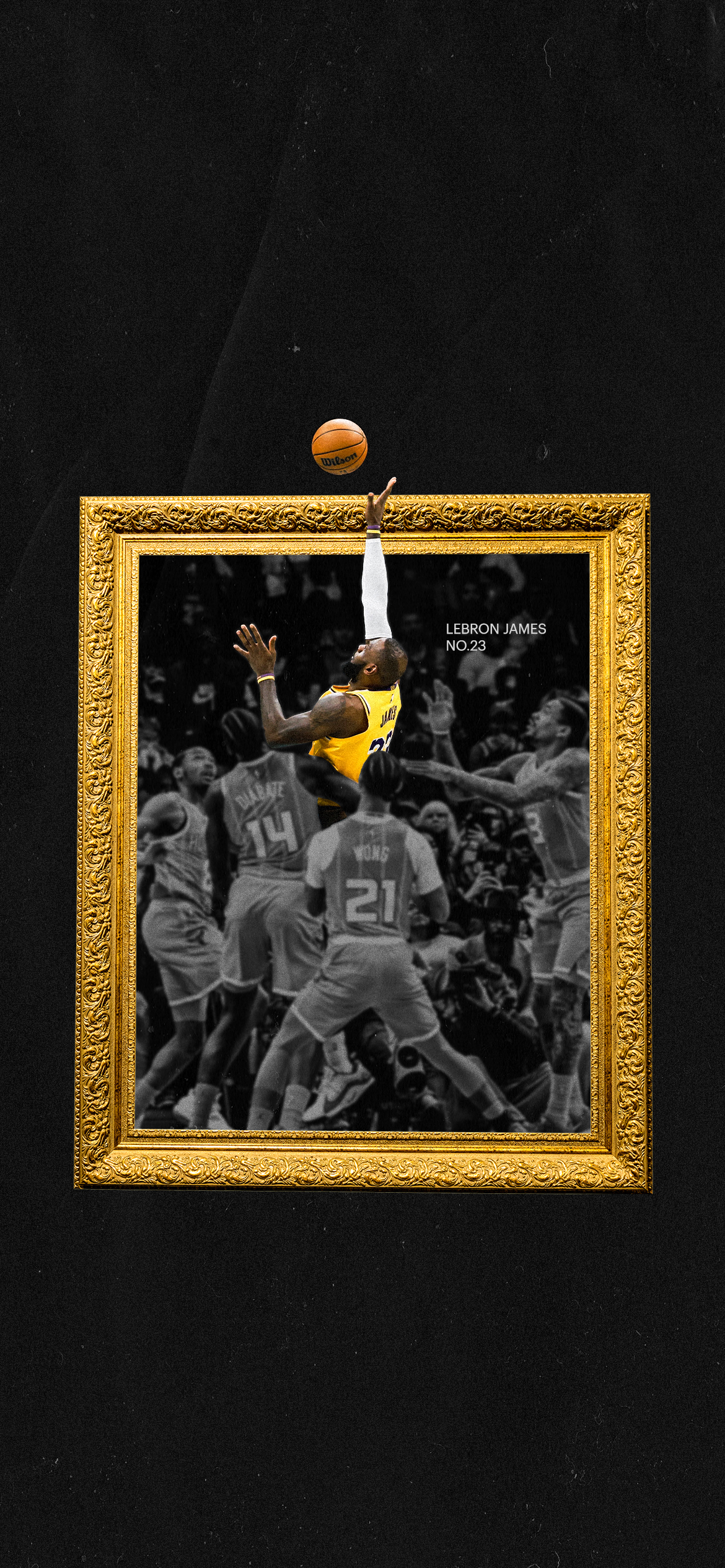 Baixe Papéis de Parede do Lebronjames Coroado Rei De La Após O Campeonato  Dos Lakers Em 2020. | Wallpapers.com, image size:1170x2532
